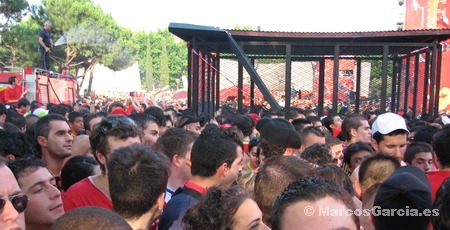 Final Eurocopa en la Plaza de Colón