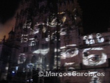 Queda de la fachada de la Catedral de Santiago de Compostela 2008