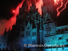 Queda de la fachada de la Catedral de Santiago de Compostela 2008