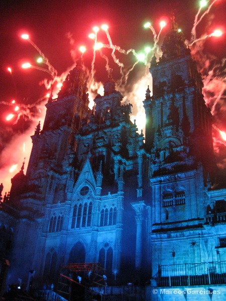 Queda de la fachada de la Catedral de Santiago de Compostela 2008