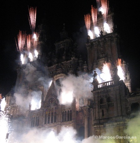Queda de la fachada de la Catedral de Santiago de Compostela 2008